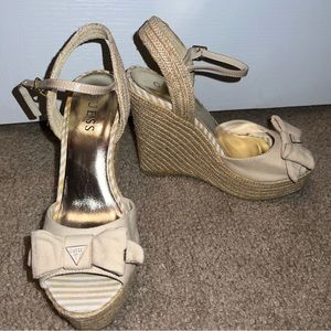 Guess Espadrille Wedges 6.5